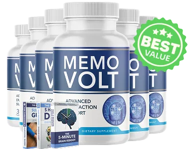 MemoVolt 6 bottle pack best value 180 day supply